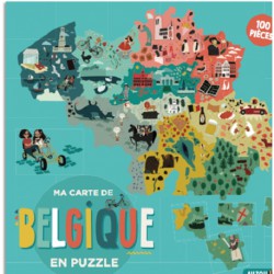 Ma carte de Belgique en puzzle